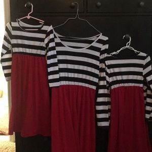 Mother daughter matching dresses